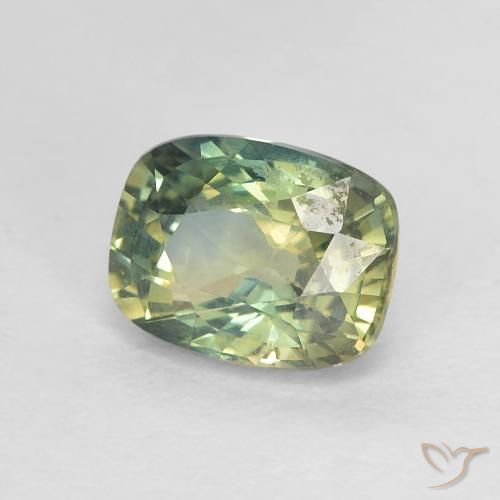 Zaffiro Multicolore naturale da 1.30 ct, Cuscino, VVS-VS