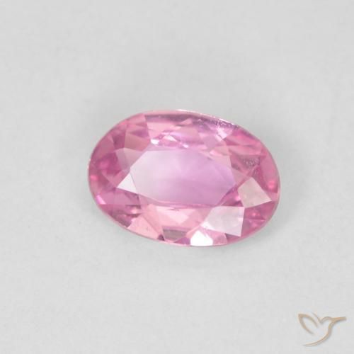 Zaffiro Rosa naturale da 0.45 ct, Ovale, VVS