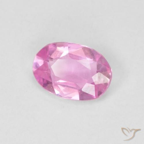 Zaffiro Rosa hot naturale da 0.48 ct, Ovale, VVS