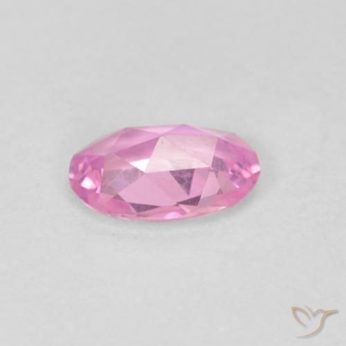 Zaffiro Rosa hot naturale da 0.48 ct, Ovale, VVS