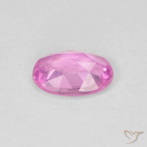 Zaffiro Rosa hot naturale da 0.52 ct, Ovale, VVS