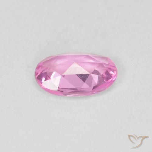 Zaffiro Rosa naturale da 0.45 ct, Ovale, VVS
