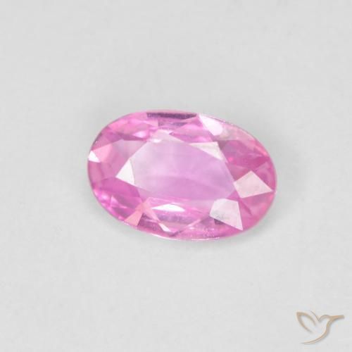 Zaffiro Rosa hot naturale da 0.44 ct, Ovale, VVS