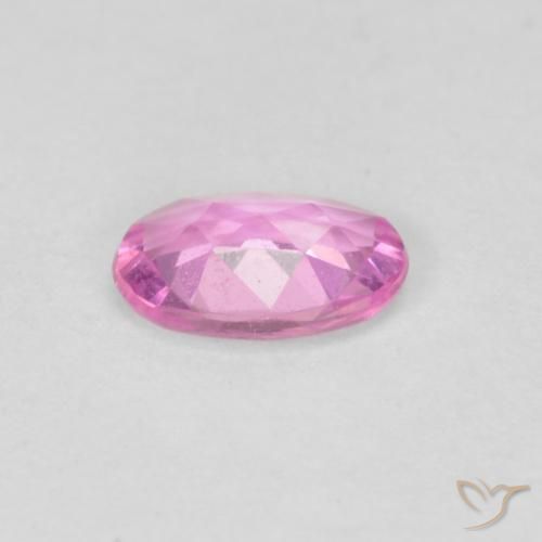 Zaffiro Rosa hot naturale da 0.44 ct, Ovale, VVS