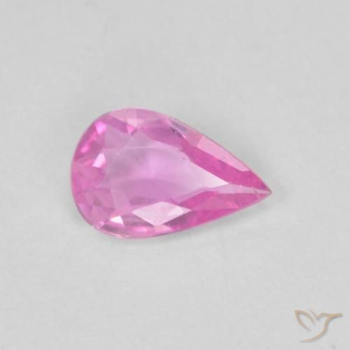 Zaffiro Viola intenso naturale da 0.31 ct, Forma a pera, VVS