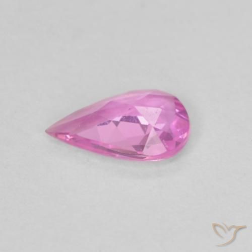 Zaffiro Viola intenso naturale da 0.31 ct, Forma a pera, VVS