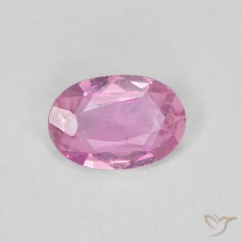 0.38ct Naturale Viola-Rosa Zaffiro, Ovale, VVS-VS
