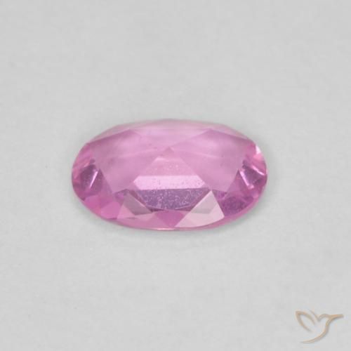 Zaffiro Viola-Rosa naturale da 0.38 ct, Ovale, VVS-VS