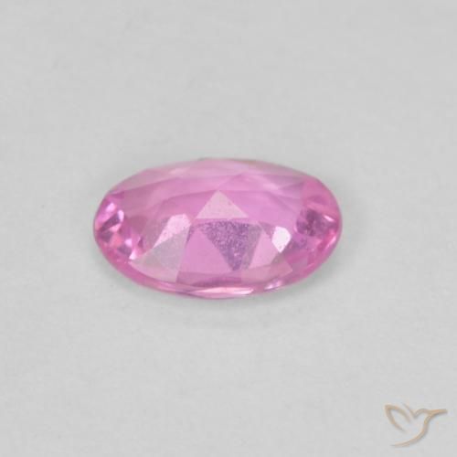 Zaffiro Viola rosato brillante naturale da 0.38 ct, Ovale, VVS-VS