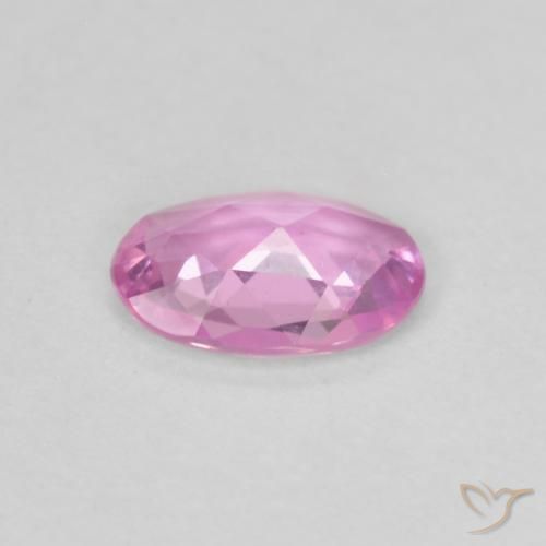 Zaffiro Viola rosato brillante naturale da 0.40 ct, Ovale, VVS-VS