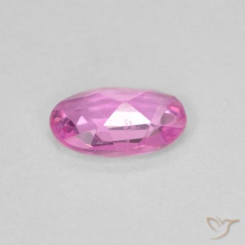 Zaffiro Viola medio naturale da 0.36 ct, Ovale, VVS-VS