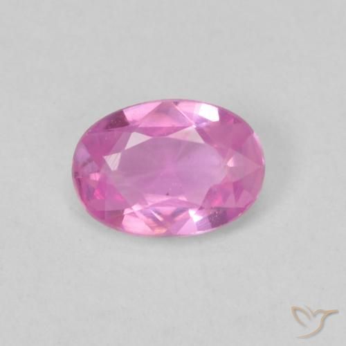 0.47ct Naturale Viola rosato brillante Zaffiro, Ovale, VVS-VS