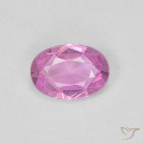0.43ct Naturale Viola rosato brillante Zaffiro, Ovale, VVS-VS