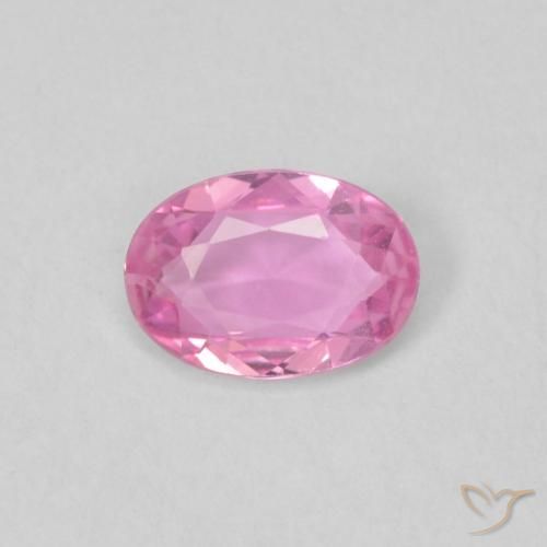 0.40ct Naturale Rosa medio Zaffiro, Ovale, VVS