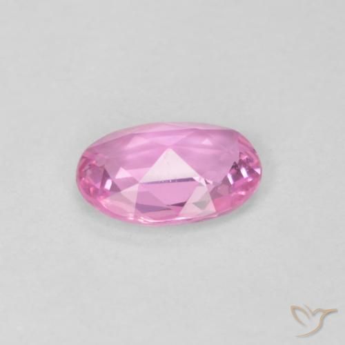Zaffiro Rosa medio naturale da 0.40 ct, Ovale, VVS