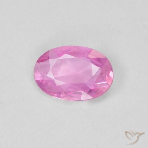 0.38ct Naturale Rosa medio Zaffiro, Ovale, VVS