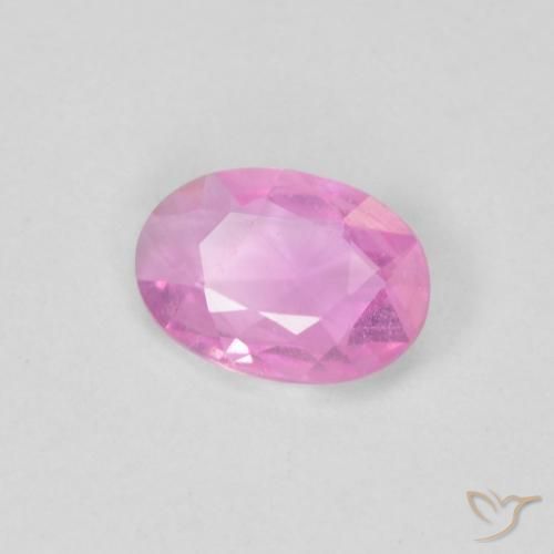 Zaffiro Rosa medio naturale da 0.38 ct, Ovale, VVS