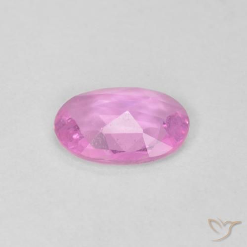 Zaffiro Rosa medio naturale da 0.38 ct, Ovale, VVS