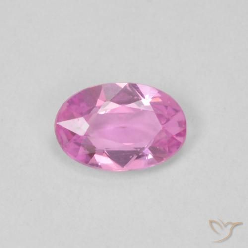 0.41ct Naturale Rosa medio Zaffiro, Ovale, VVS