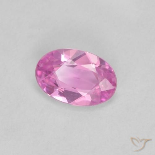 Zaffiro Rosa medio naturale da 0.41 ct, Ovale, VVS