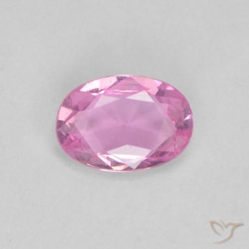 0.46ct Naturale Rosa medio Zaffiro, Ovale, VVS