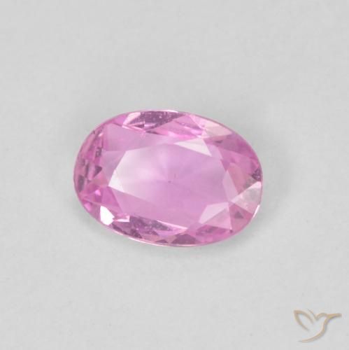Zaffiro Rosa medio naturale da 0.46 ct, Ovale, VVS