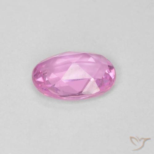 Zaffiro Rosa medio naturale da 0.46 ct, Ovale, VVS