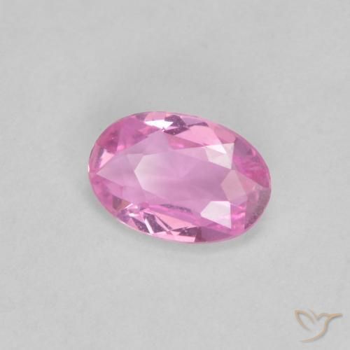 Zaffiro Rosa medio naturale da 0.42 ct, Ovale, VVS