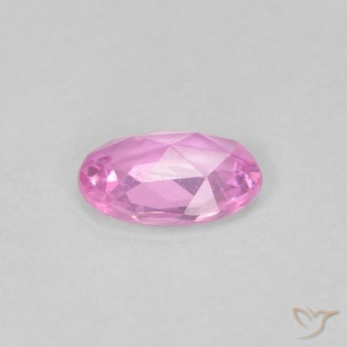 Zaffiro Rosa medio naturale da 0.42 ct, Ovale, VVS