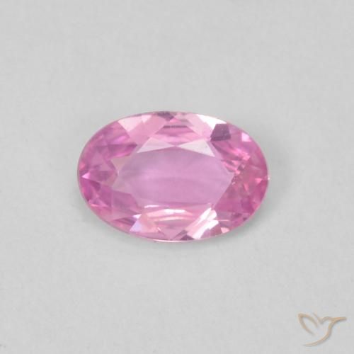 0.36ct Naturale Rosa scuro Zaffiro, Ovale, VVS