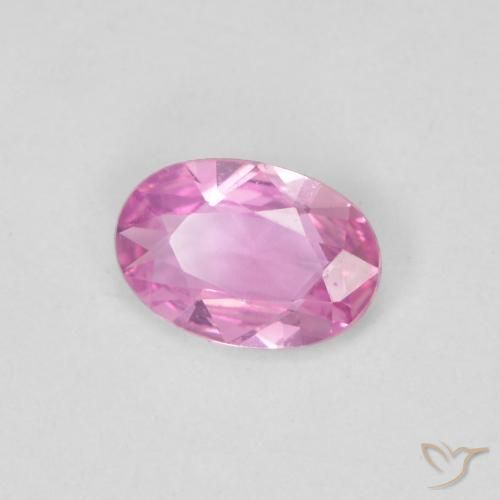 Zaffiro Rosa scuro naturale da 0.36 ct, Ovale, VVS