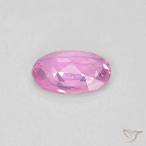 Zaffiro Rosa scuro naturale da 0.36 ct, Ovale, VVS