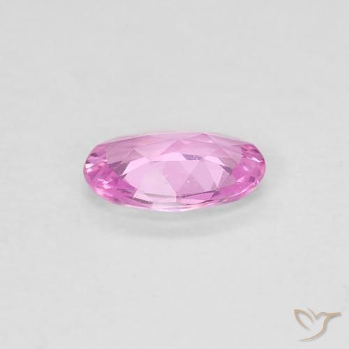Zaffiro Rosa chiaro naturale da 0.35 ct, Ovale, VVS