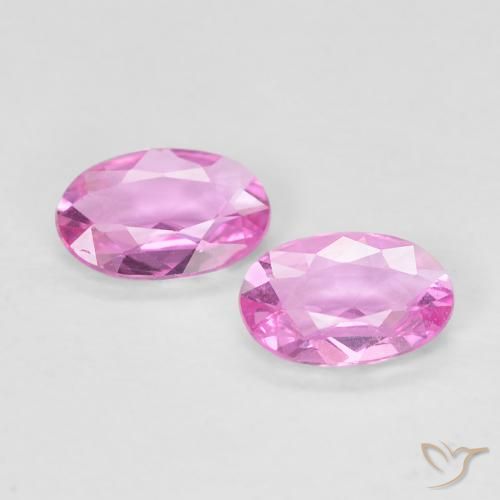 0.65ctw Naturale Rosa chiaro Zaffiro, Ovale, VVS-VS