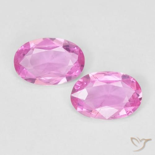 0.75ctw Naturale Rosa Zaffiro, Ovale, VVS-VS