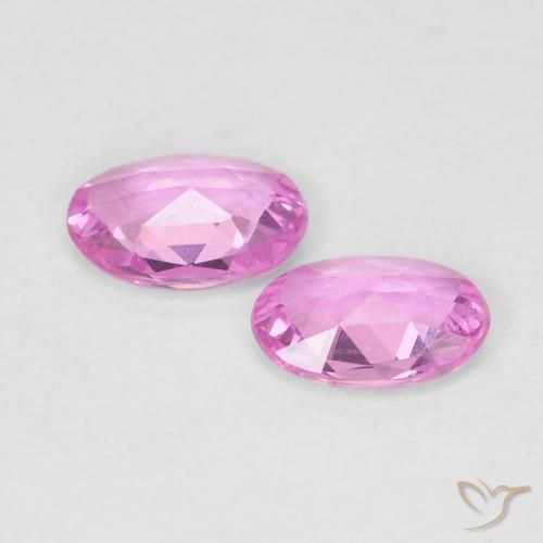 Gemme di Zaffiro Rosa naturale da 0.81 ct, Ovale, VVS-VS