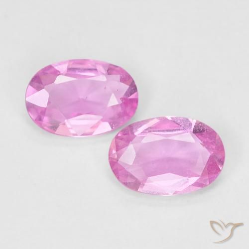 0.85ctw Naturale Rosa chiaro Zaffiro, Ovale, VS