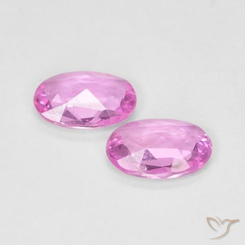 Gemme di Zaffiro Rosa hot naturale da 0.72 ct, Ovale, VS