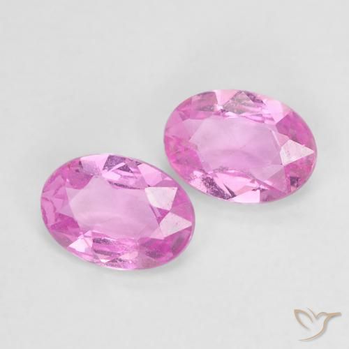 Gemme di Zaffiro Viola intenso naturale da 0.97 ct, Ovale, VS