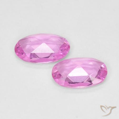 Gemme di Zaffiro Viola medio naturale da 0.77 ct, Ovale, VS