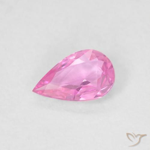 0.32ct Naturale Viola-Rosa Zaffiro, Forma a pera, VVS