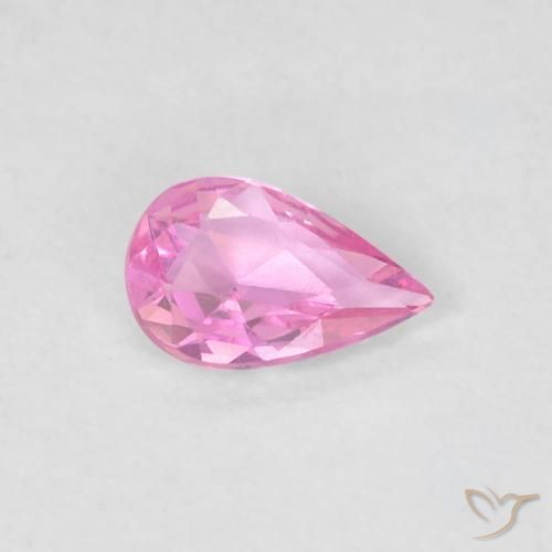 Zaffiro Viola-Rosa naturale da 0.32 ct, Forma a pera, VVS