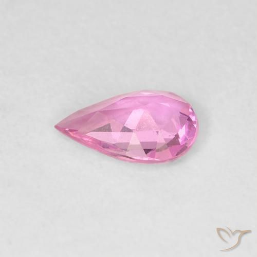 Zaffiro Viola-Rosa naturale da 0.32 ct, Forma a pera, VVS
