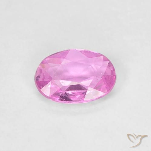 0.40ct Naturale Viola-Rosa Zaffiro, Ovale, VVS