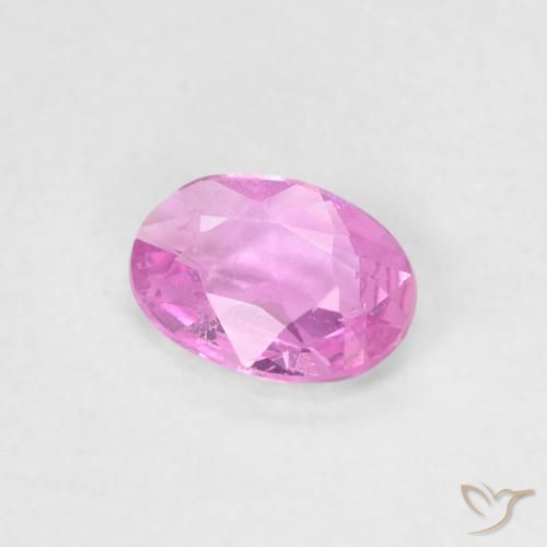 Zaffiro Viola-Rosa naturale da 0.40 ct, Ovale, VVS