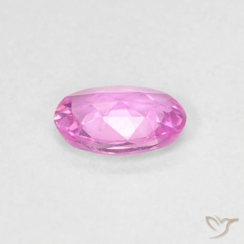 Zaffiro Viola-Rosa naturale da 0.40 ct, Ovale, VVS