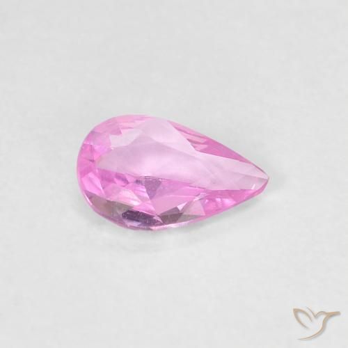 Zaffiro Viola-Rosa naturale da 0.29 ct, Forma a pera, VVS