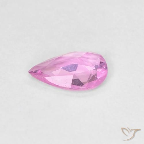 Zaffiro Viola-Rosa naturale da 0.29 ct, Forma a pera, VVS