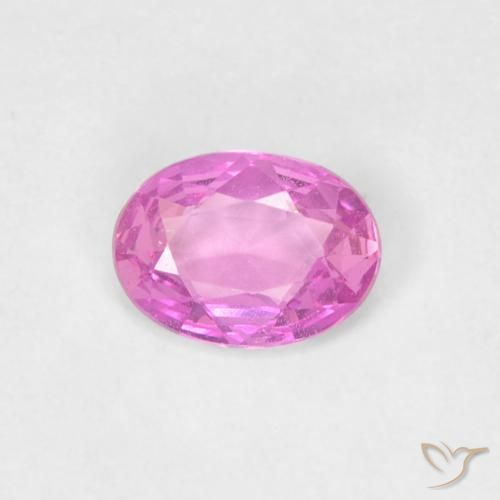 0.37ct Naturale Viola rosato brillante Zaffiro, Ovale, VVS