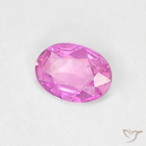 Zaffiro Viola rosato brillante naturale da 0.37 ct, Ovale, VVS